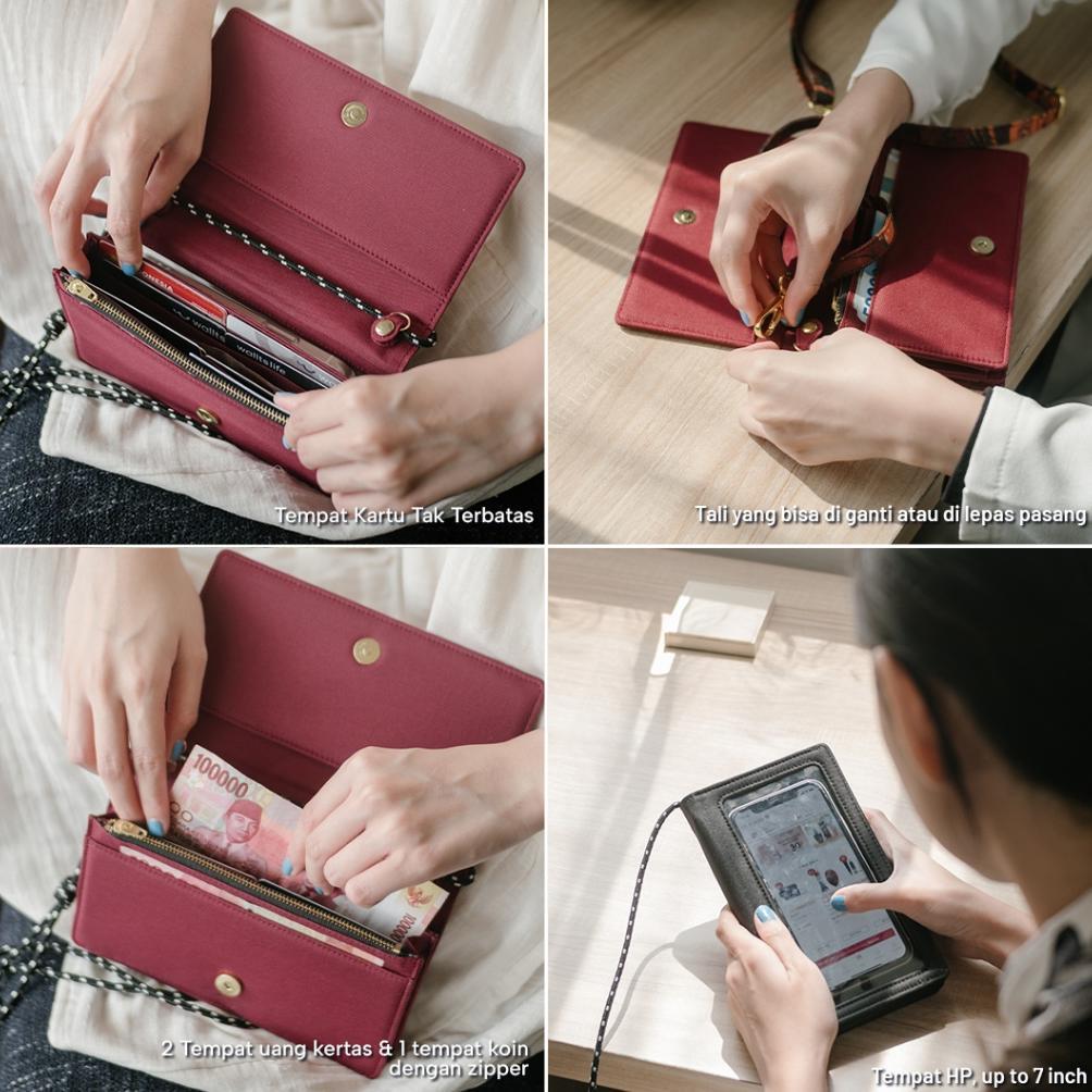 BESTPROMO Wallts Charmaine - Dompet Wanita Tas Dompet Wanita