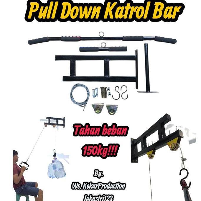Selfdefense- Pull Down Katrol Bar/ Alat Gym Rumahan /Katrol Pull Down