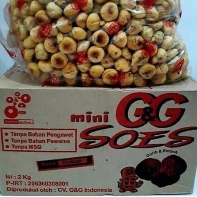 kue sus kering isi coklat 2 kg/ soes GG 1 dus GS
