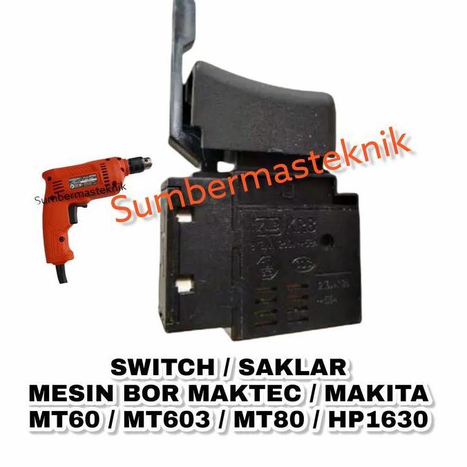 Soon- Switch Makita Hp1630 Saklar On Off Mesin Bor Tangan Makita Hp 1630
