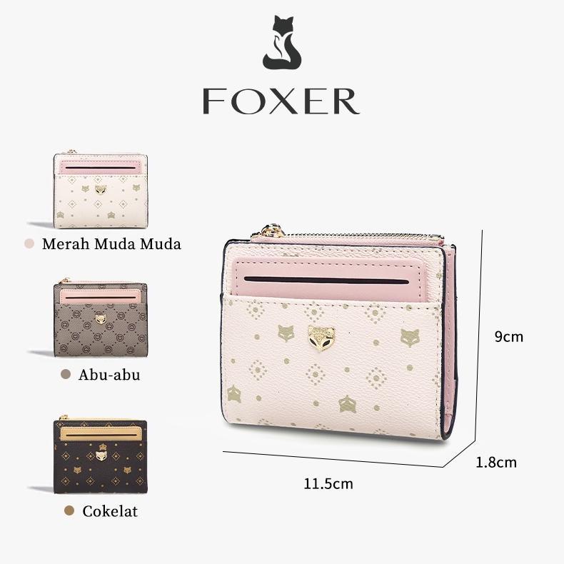 Sale FOXER Dompet Pendek Wanita Dompet Wanita Aesthetic Dompet Wanita mini Pouch Koin