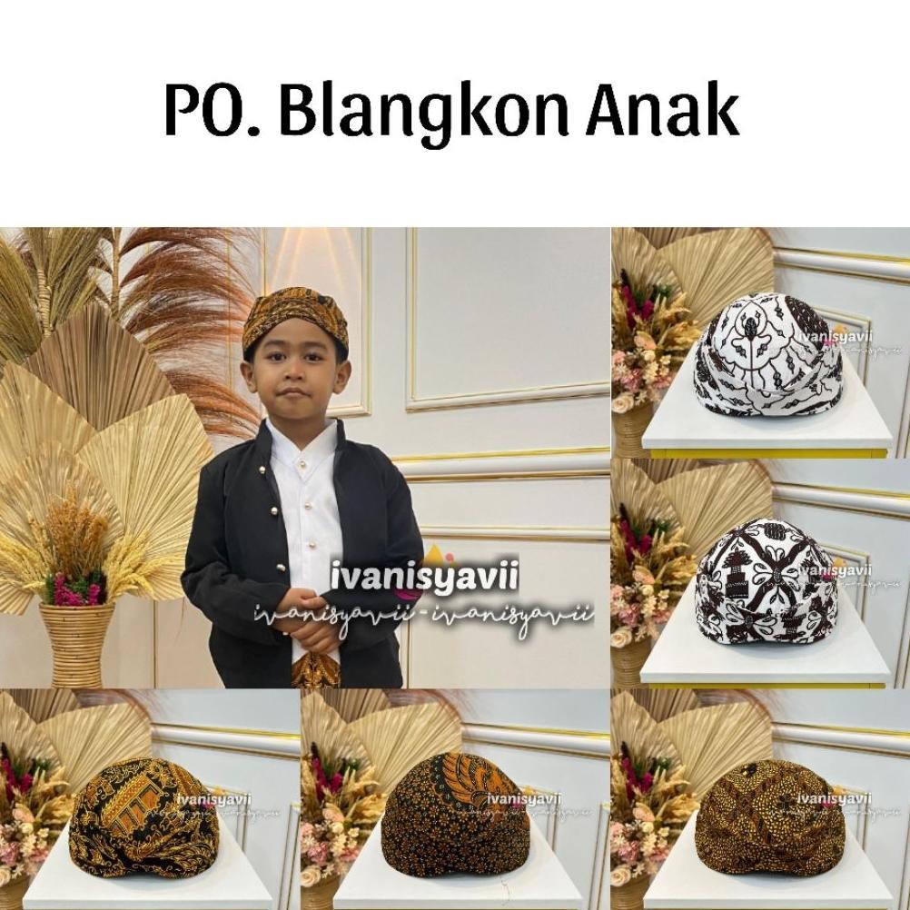 (PO Blangkon Anak) Blangkon Solo / Sunda / Jogja | Motif Lengkap