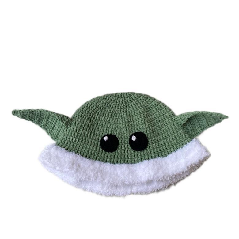 crochet baby yoda hat / topi rajut baby yoda