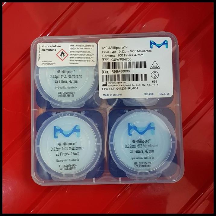 TERBARU MF - MILLIPORE KERTAS SARING MEMBRAN FILTER 0.22 UM MIKRON 0,22 / 47MM 
