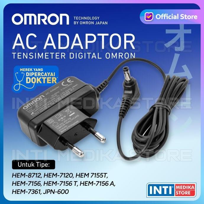 TERMURAH - OMRON - AC Adaptor | Adaptor Tensi Omron | Adaptor Tensimeter Omron ORIGINAL