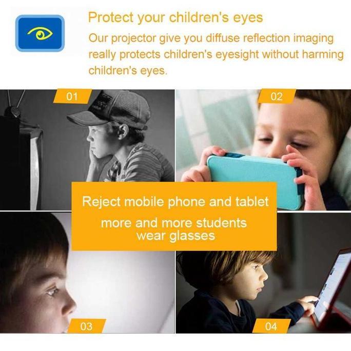 NEW Jipdpro Projector Mini Full HD Super Terang Watt Kecil Proyektor Portable LED Untuk Laptop HP Se