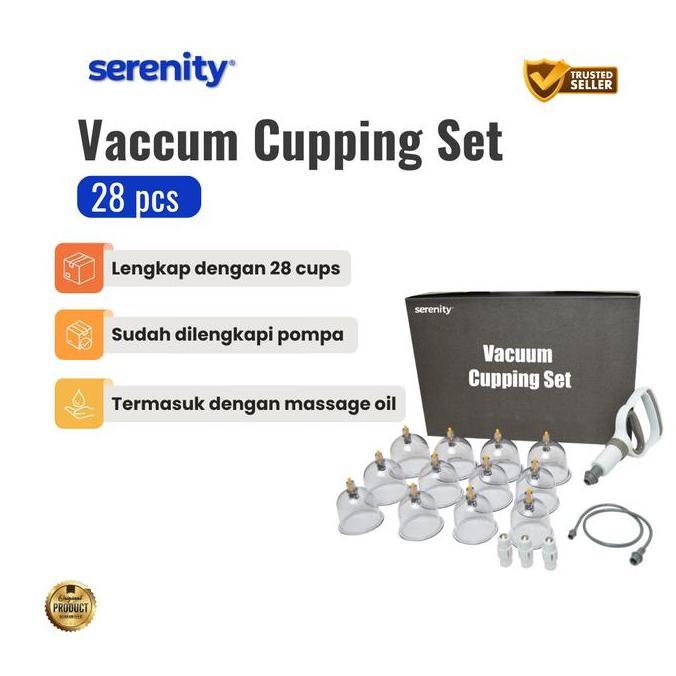 TERLARIS - Serenity Alat Bekam 28 Cup | Kop Angin Bekam Terbaik | Alat Kop Bekam Ori | Cupping Set B