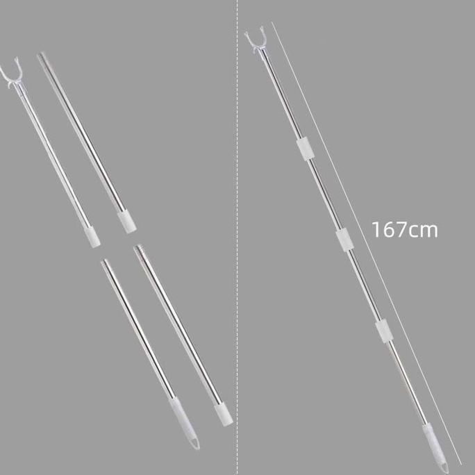 HARGA PABRIK - Tongkat Gantungan Baju Stainless Galah Baju Tongkat Galah Jemuran Pakaian Alat Jemur 