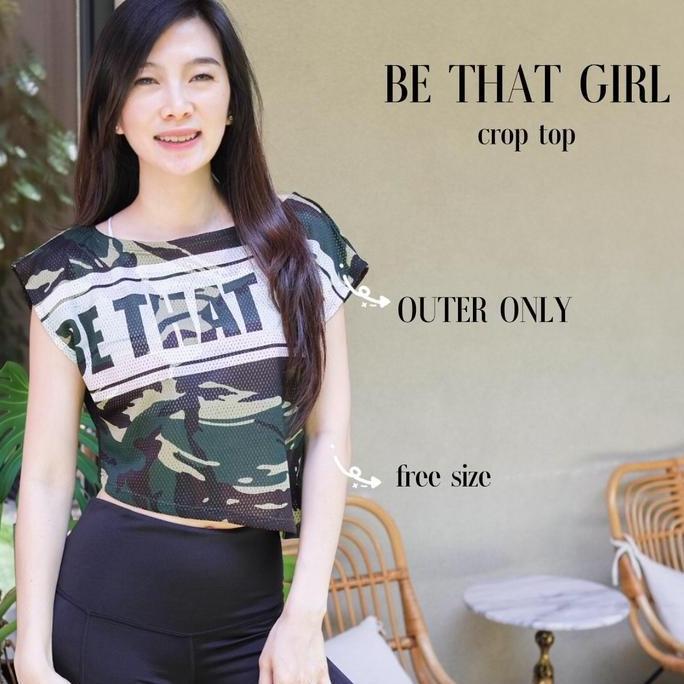 HARGA GROSIR - [ URBAN CHIC ] Be that girl (OUTER SAJA)/ atasan baju senam/atasan zumba/atasan aerob