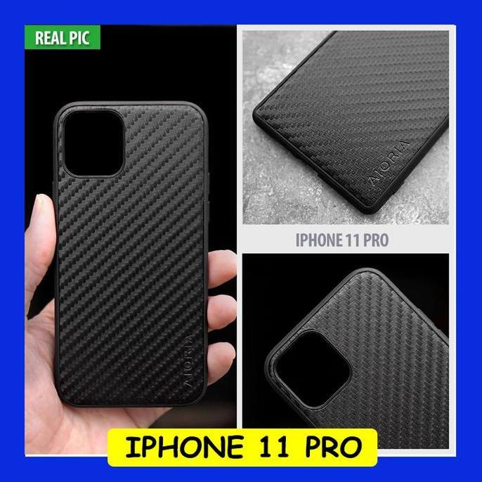 Case Iphone 11 Pro - Full Carbon Fiber Hybrid Case Cover Casing Big Sale