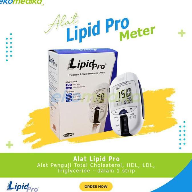 LIPID PRO Kolesterol Trigliserida HDL LDL Glucose Meter Alat