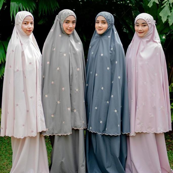 Mukena Siti Khadijah Broderie Series - Telekung Bordir Siti Khadijah