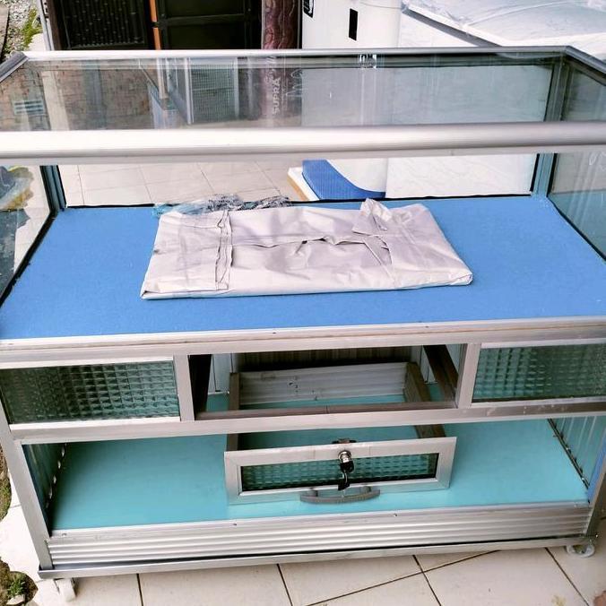 Terlaris Etalase Dagang Ukuran 1Meter