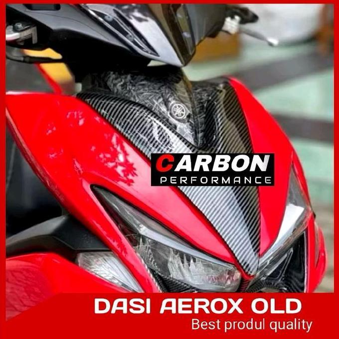 Cover Dasi Aerox Old Carbon Dasi Aerox 2014-2019 Elegan Tutup Dasi Carbon Aerox Old Motor Motorcycle