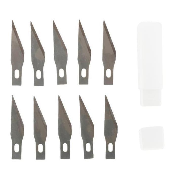 REFILL PEN CUTTER / CUTTING STICKER BLADE ISI ULANG PEN CUTTER 10 PCS