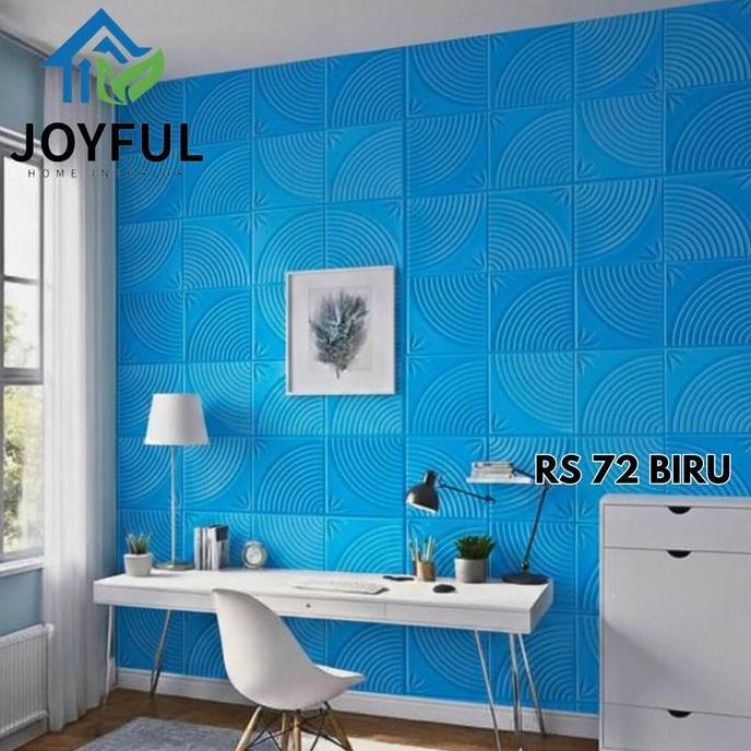 Wallpaper Dinding 3D Foam Headboard Bed Busa