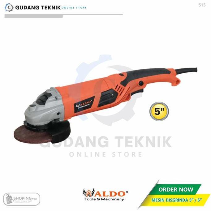 GUNMED Gerinda Disgrinda 5" 1050W ALDO 515 / Mesin Gerinda Tangan 5Inch ALDO 515 - Gurinda Grinda Li