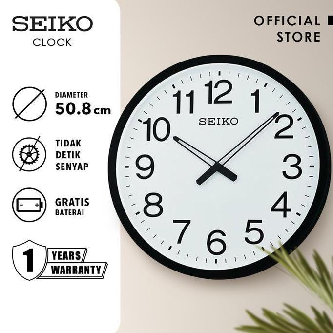 Terlaris Jam Dinding Seiko Qxa563K 50.8Cm Plastic Case Original