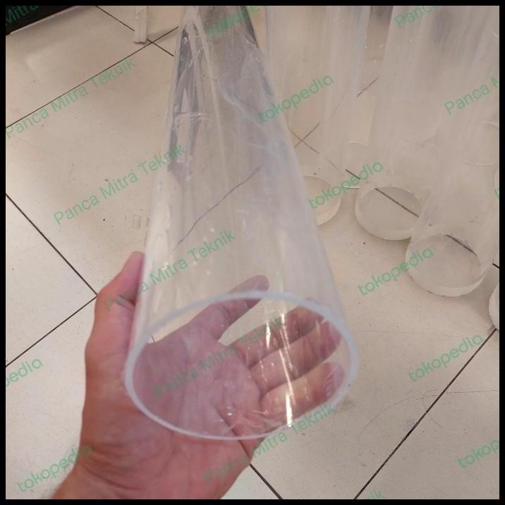 GRATIS ONGKIR PIPA AKRILIK BENING 3" INCH / PIPE ACRYLIC BENING TEBAL 3MM X 30CM 