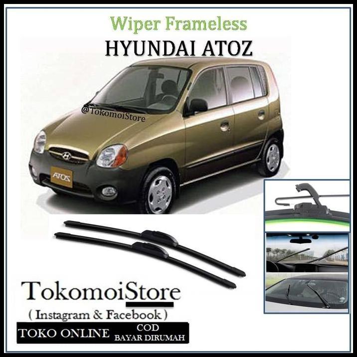 TERBARU WIPER FRAMELESS HYUNDAI ATOZ 