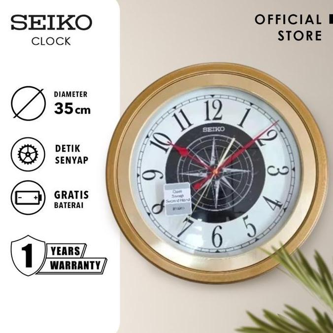 Terlaris Jam Dinding Seiko Qxa844G Detik Senyap Original