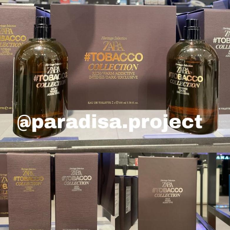 NEW Parfum Zara men Tobacco Rich/ Warm/ Addictive & Intense/ Dark/ Exclusive original store [terbaik