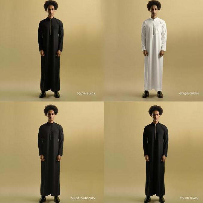 [THOBE LITE SERIES V1 Expossed Zipper Long Sleeve] Thobe Studios / Thobe Pria Premium Fabric