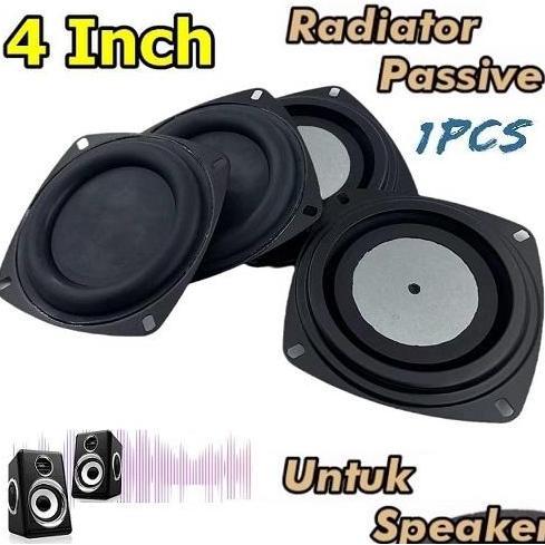 BASS PASSIVE RADIATOR 4" 4INCH PENAMBAH REFLEX SPEAKER ALUMUNIUM MEMBRANE 4 INCH PENGUAT BASS SPEAKE