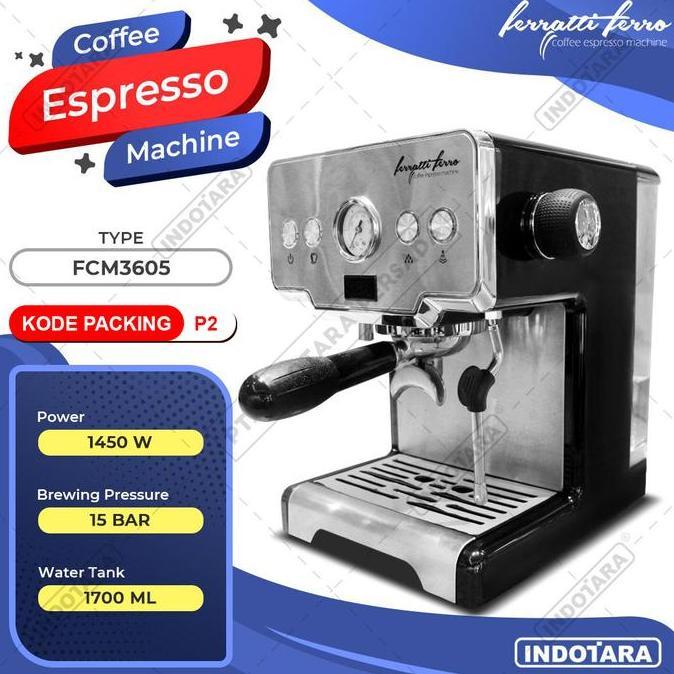 Ferratti Ferro Espresso Machine FCM3605