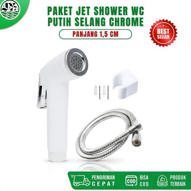 SHOWER KLOSET JET WC PUTIH / SHOWER TOILET WC PUTIH / KEPALA JET SHOWER WC TERLARIS