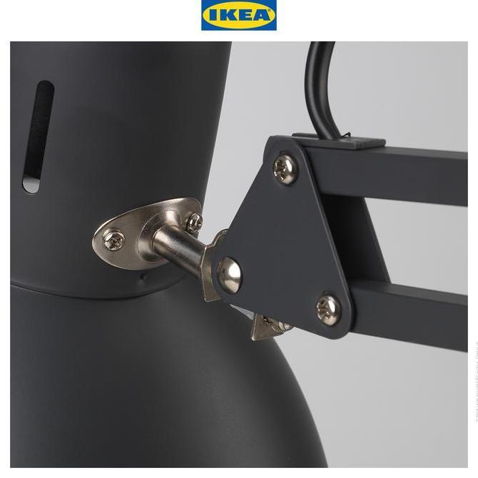 Leggero- Ikea Tertial Lampu Meja Kerja Abu-Abu Tua Minimalis Baja