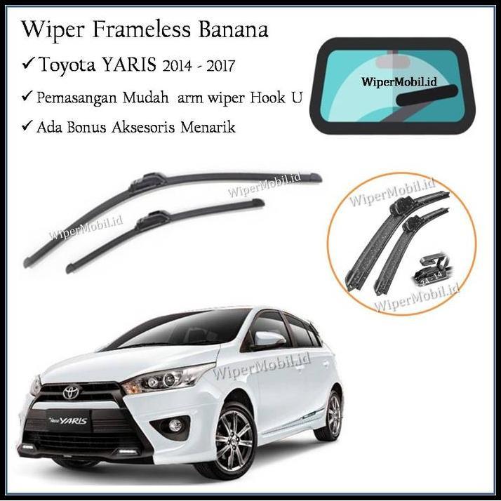 BEST DEAL WIPER FRAMELESS TOYOTA YARIS 2014 2015 2016 2017 