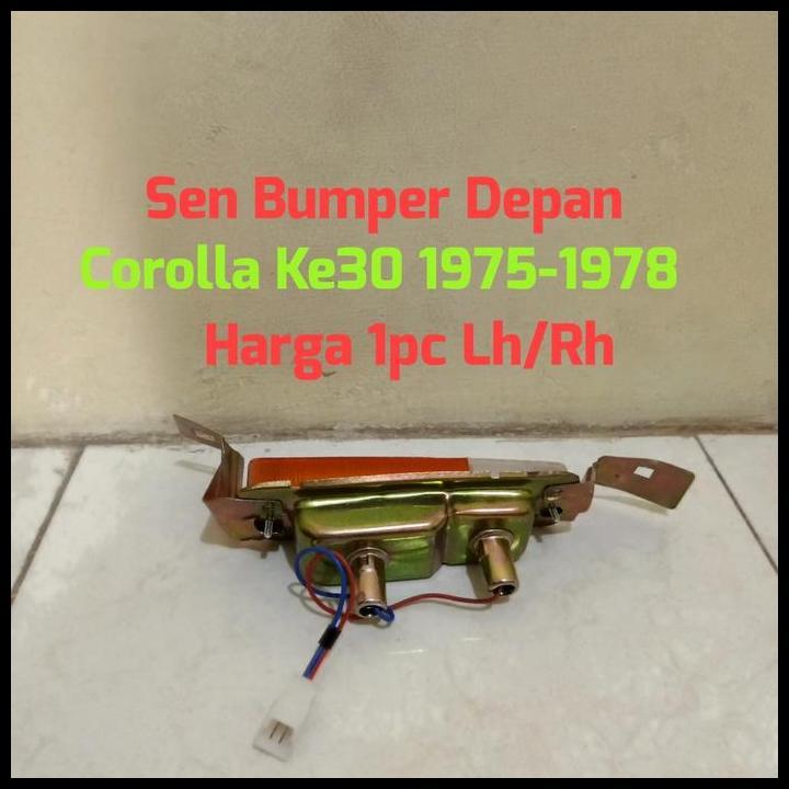 TERLARIS LAMPU SEN SEIN BUMPER BEMPER 1PC TOYOTA COROLLA 75-78 KE30 KE 30