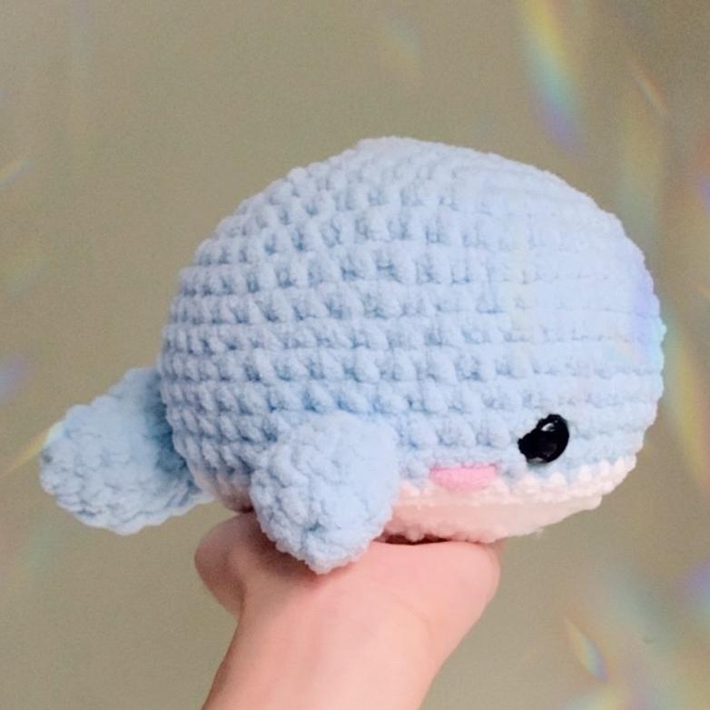 Amigurumi Paus Plushie Boneka Rajut Paus Boneka Paus [ BIG SIZE ] | sage magics