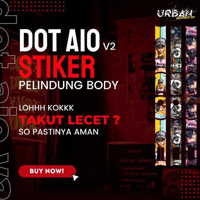Sticker / Stiker / Garskin Body DOT AIO V2 Motif P1 By URBAN DISTRICT