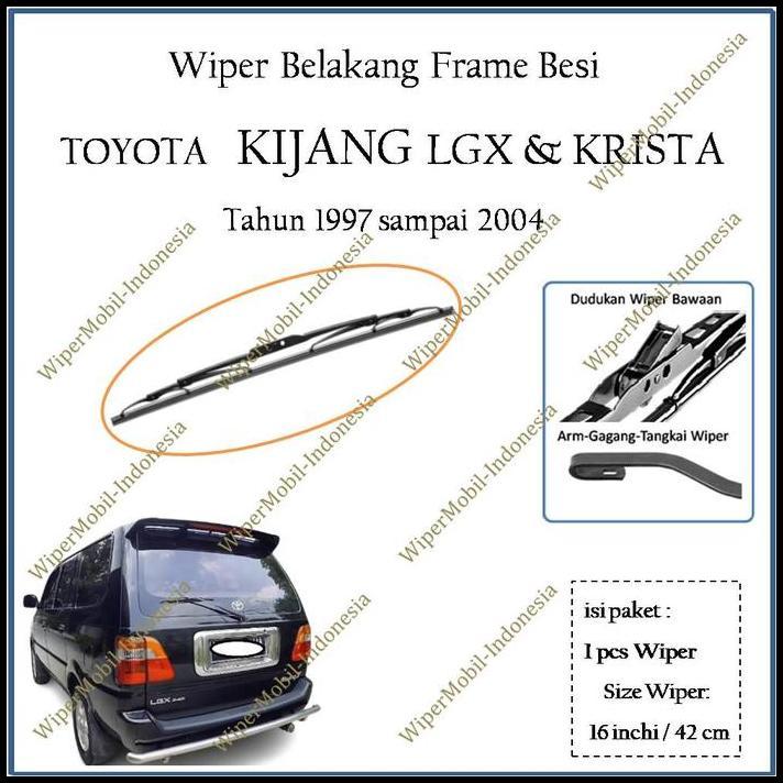 TERBARU WIPER BELAKANG TOYOTA KIJANG LGX LSX LX 1997 1998 1999 2000 2001 2002 !!!