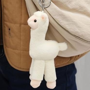 [GH] Alpaca - Gantungan Kunci Alpaca Aneka Warna Lucu Fluffy Keychain Alpaca All Color Goms Home Min