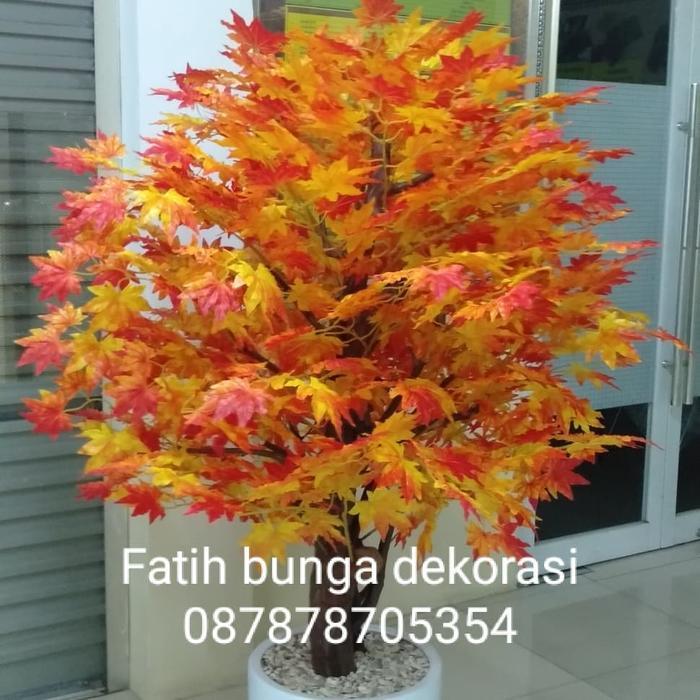 pohon maple oren jepang artificial