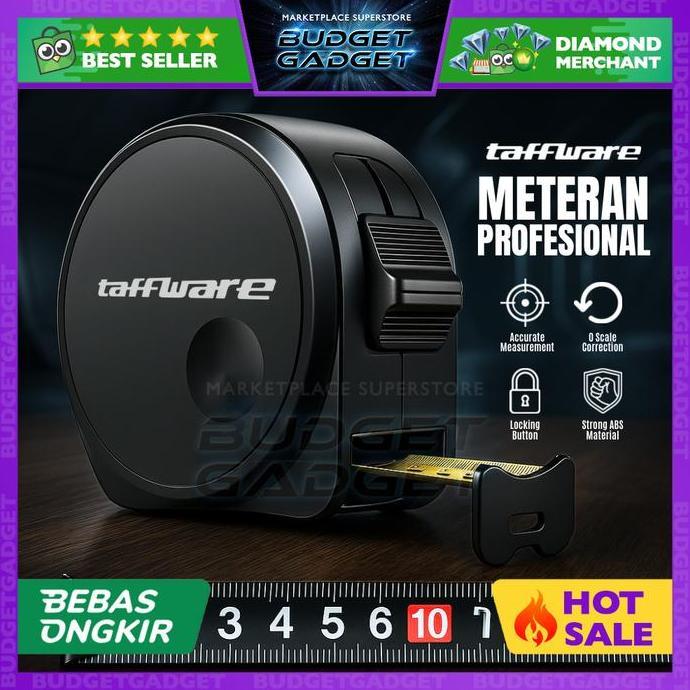 Hiyahiya- Taffware Dong Sheng Meteran Roll Tape Measure Lock System - Dsh-19