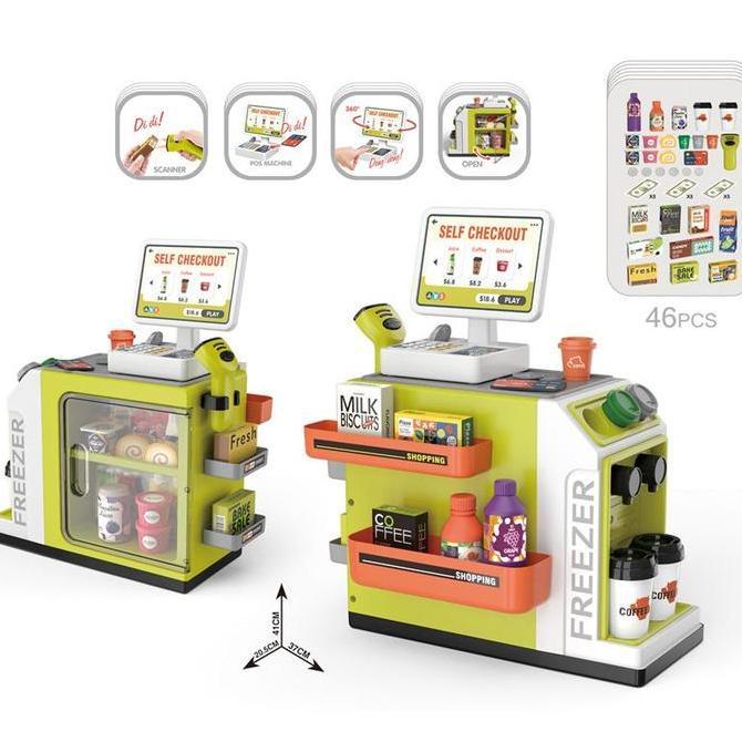[TM888]Mainan Anak Super Supermark[TM888]Set Belanja Scan Kasir / Mainan Simulasi Kasir / Jual Belan