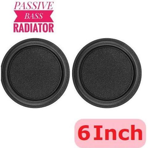 2 PCS BASS PASSIVE RADIATOR SPEAKER 6 INCH WOOFER VIBRATION MEMBRANE RUBBER 153MM PENAMBAH PENGUAT B