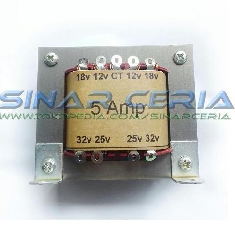 TRAFO TRONIC 5A SERI 22 CT-32V TRAFO TRONIC TRANSFORMER POWER SUPPLY 5 AMPER EXTRA : CT, 12V, 18V / 