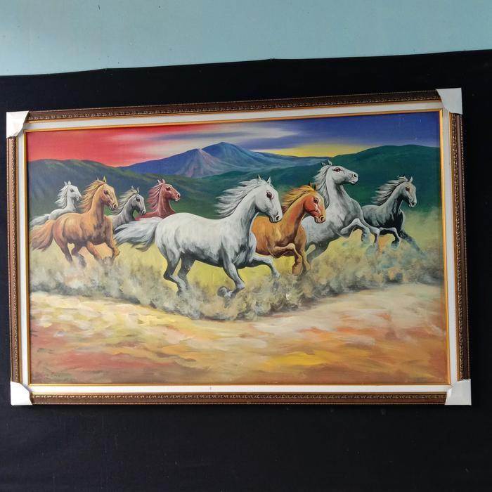 lukisan kuda berlari 1