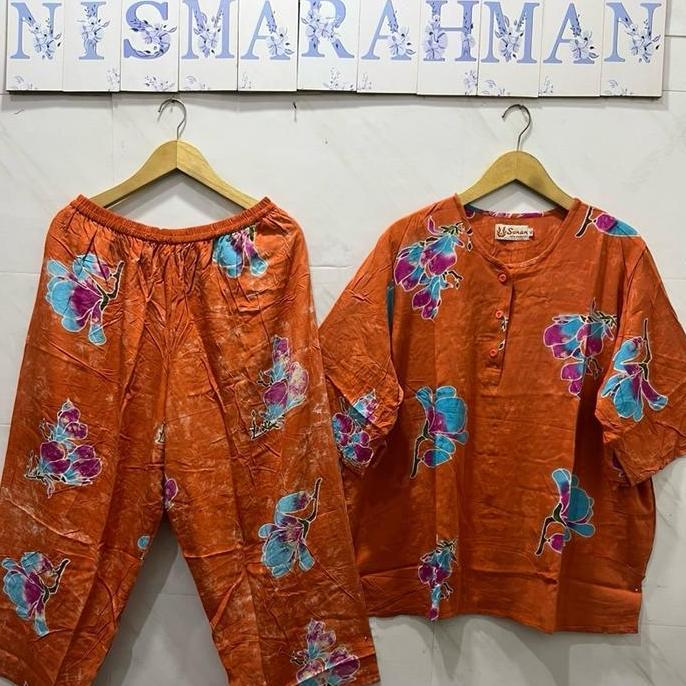 Setgirl- Setelan Batik Sunan Ori - Super Jumbo   Tangan 3/4  - Celana Panjang