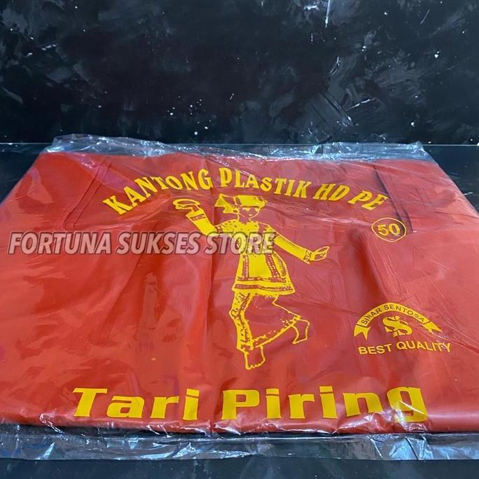 Pacnpac- Kantong Plastik Kresek 50 Merah - Kantong Plastik Kresek Jumbo Merah