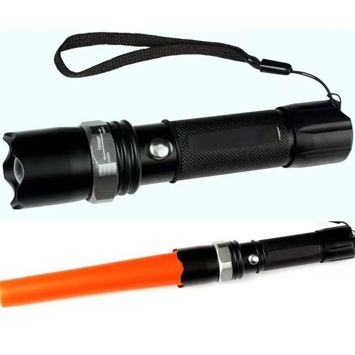 Senter Cas Police Swat 99000W Lampu Emergency Darurat Lamp Led Super Terang Jarak Jauh Original