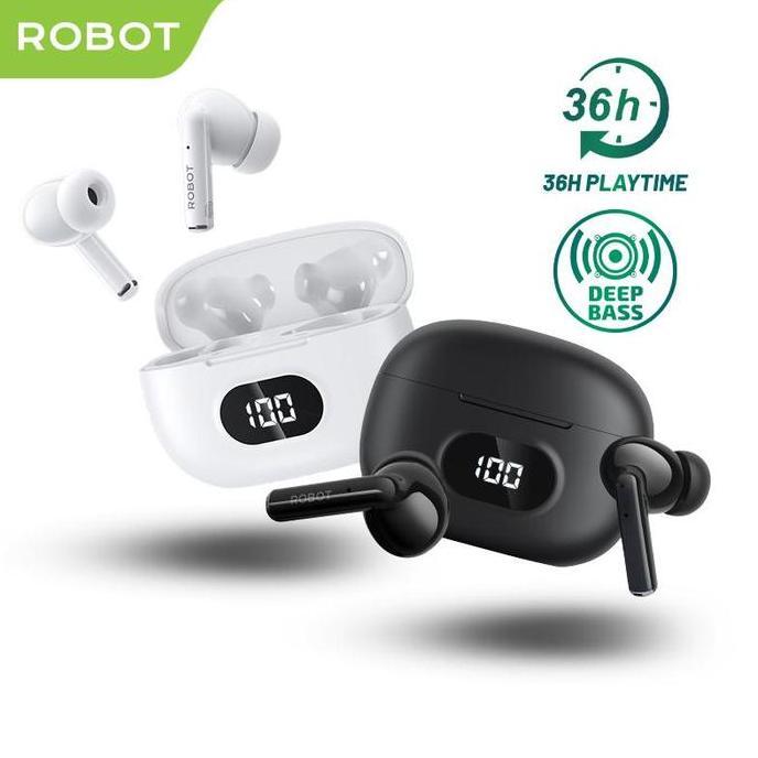 ROBOT Wireless Earphone Airbuds Headset T70 Original TWS Deep  Bluetooth Garansi 1 Tahun Earbuds Hea