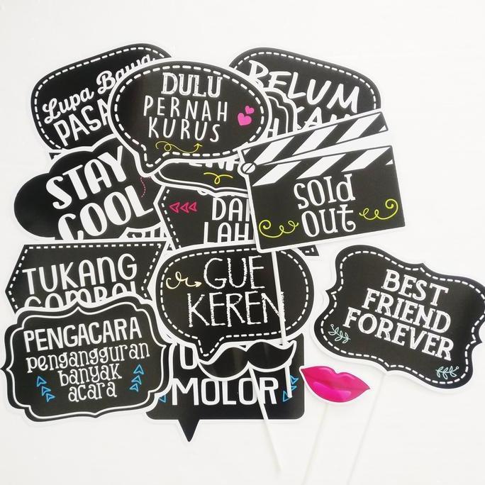 REUNI BW 14 Fun Props Aksesoris Photobooth