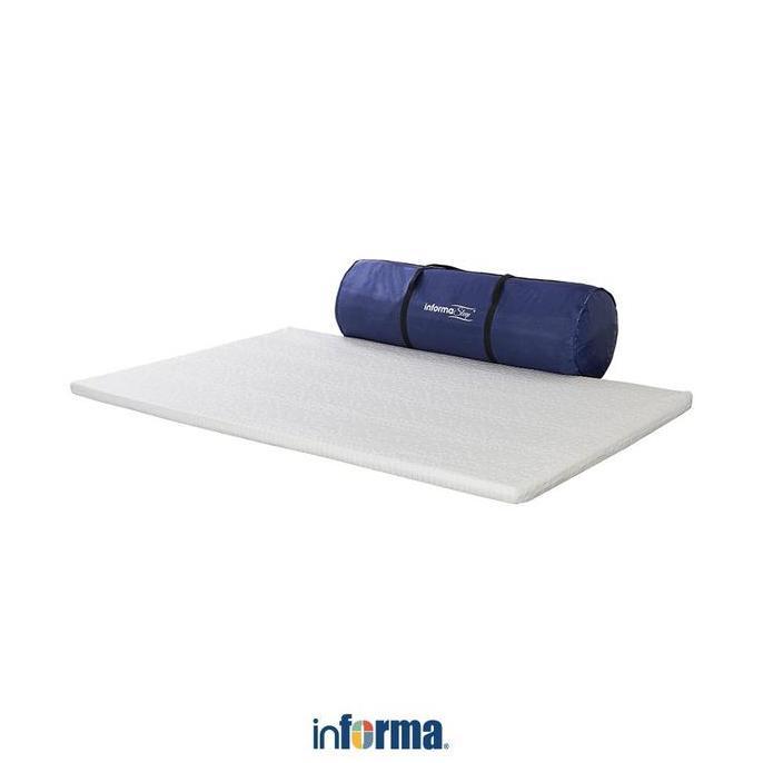Informa Sleep 100X200 cm Topper Kasur Cooling Latex Pelindung Kasur Alas Tidur Pelapis Matras Protec