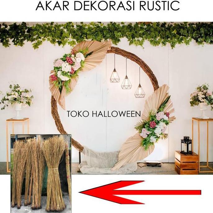 AKAR DEKORASI RUSTIC WEDDING DAN LAMARAN BACKDROP